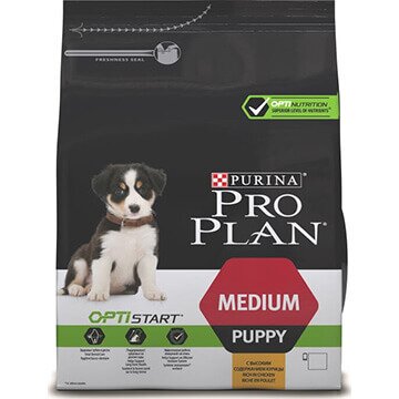 PRO PLAN® OPTISTART® для щенков средних пород, с курицей