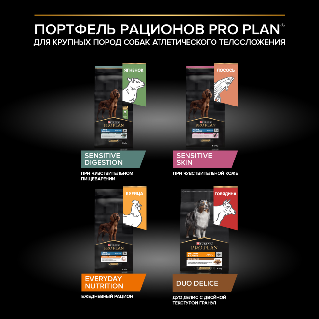 PRO PLAN® EVERYDAY NUTRITION для взрослых собак крупных пород с атлетическим телосложением, с высоким содержанием курицы