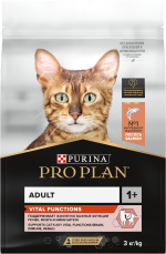 PRO PLAN® VITAL FUNCTIONS для взрослых кошек для поддержания функций почек, мозга и иммунитета, с высоким содержанием лосося